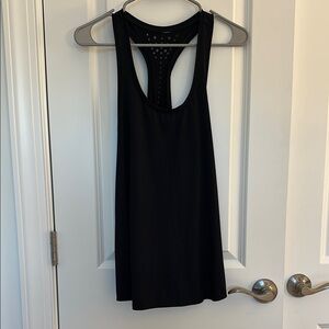 Black Fabletics Racerback with Laser Cut outs